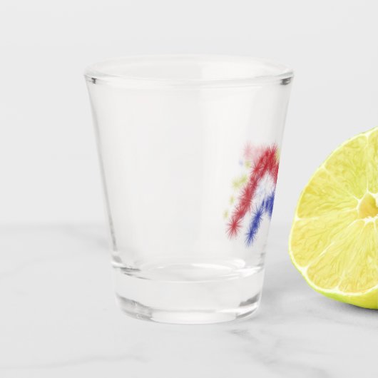 Moes Feuerwerk Schnapsglas (Links)