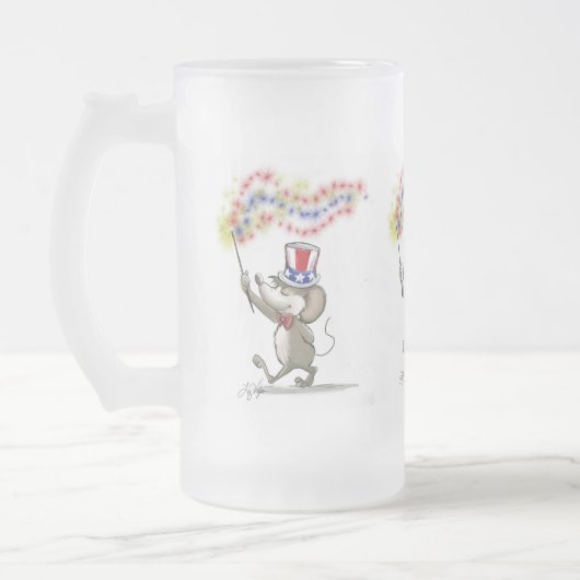 Moe's Happy 4. Juli Mattierte Tasse (Links)