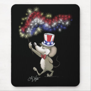 Moe's Happy 4. Juli Nacht Feier Mousepad