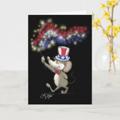 Moe's Happy 4. Juli Night Celebration Card Karte (Gelbe Blume)