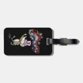 Moe's Happy 4. Juli Night Luggage Tag Gepäckanhänger (Rückseite horizontal)