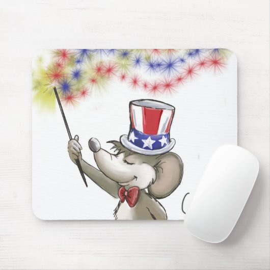 Moe's Happy 4. Juli Portrait Mousepad (Mit Mouse)