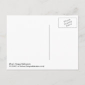 Moe's Happy Halloween Feiertagspostkarte (Rückseite)