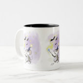 Moe's Happy Halloween Zweifarbige Tasse (Vorderseite Links)