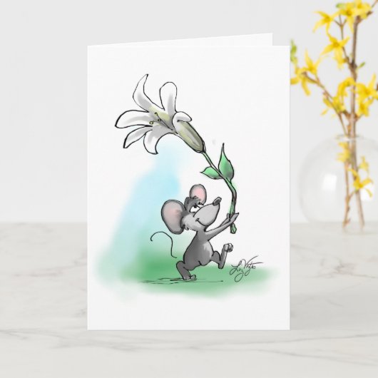 Moe's Osterlily Karte (Gelbe Blume)