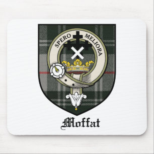 Moffat Clan-Wappen-AbzeichenTartan Mousepad