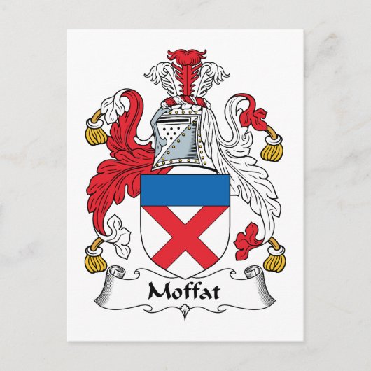 Moffat Familienwappen Postkarte (Vorderseite)
