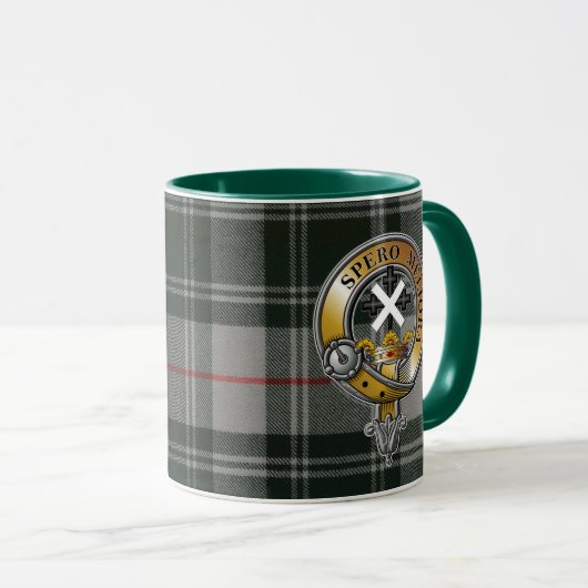 Moffat Tartan & Abzeichen Tasse (VorderseiteRechts)