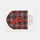 Moffat Tartan Scottish Plaid Lion Rampant Fleecedecke (Vorderseite (Horizontal))