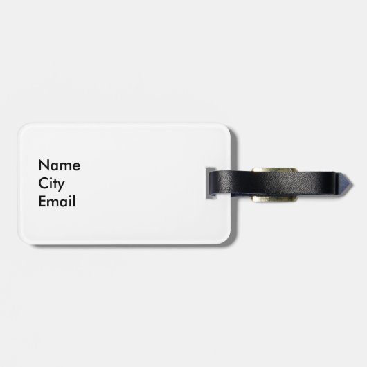 Moffat Tunnel Colorado Gepäckanhänger (Rückseite horizontal)