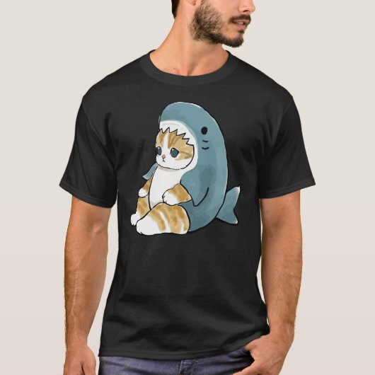Mofu sand 004niedlich Katzenkätzchen meeow SHARK C T-Shirt (Vorderseite)