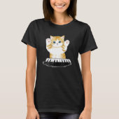 Mofu Sand Cat Piano T-Shirt (Vorderseite)