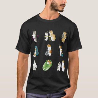 Mofu Sand Niedliche Katze Zeichnend Muster und Pac T-Shirt