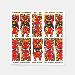 Mog Mog Tiki Warrior Napkins Serviette