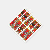 Mog Mog Tiki Warrior Napkins Serviette (Ecke)
