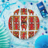 Mog Mog Warrior Tiki Pappteller (Party)