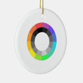 MOGAI-Farbrad Keramik Ornament (Rechts)