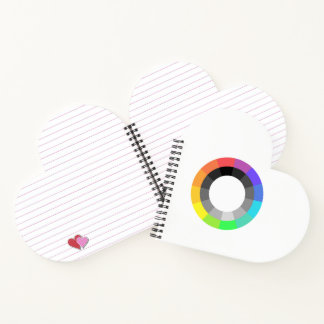 MOGAI Spiral Heart Shaped Notebook Notizblock