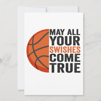 Möge alles, was ihr wünscht, Treue Funny Basketbal Einladung