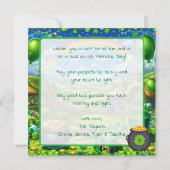 Möge das Glück der Iren bei dir sein! St Pattys Karte (Rückseite)