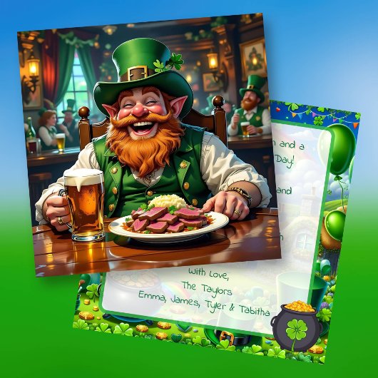 Möge das Glück der Iren bei dir sein! St Pattys Karte