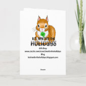 Möge das Glück der Iren bei dir sein! St Pattys Karte (Rückseite)