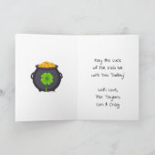 Möge das Glück der Iren bei dir sein! St Pattys Karte (Innenseite)