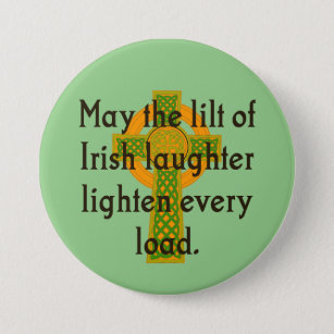 Möge das irische Lachen - irisches Zitat Button