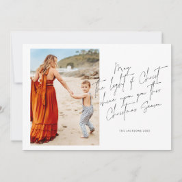 Möge das Licht Christi auf euch leuchten Feiertagskarte