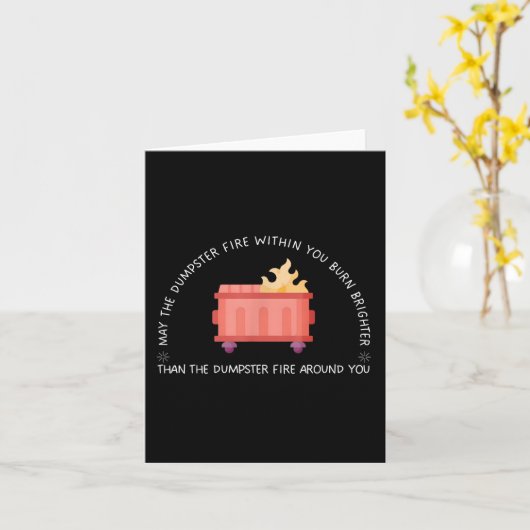 Möge das Müller-Feuer in dir einen hellen Spaß bre Karte (Gelbe Blume)