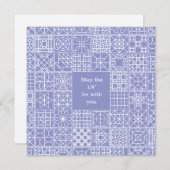 Möge das "Vierte" mit einem Sampler Quilangebot se Mitteilungskarte (Vorne/Hinten)