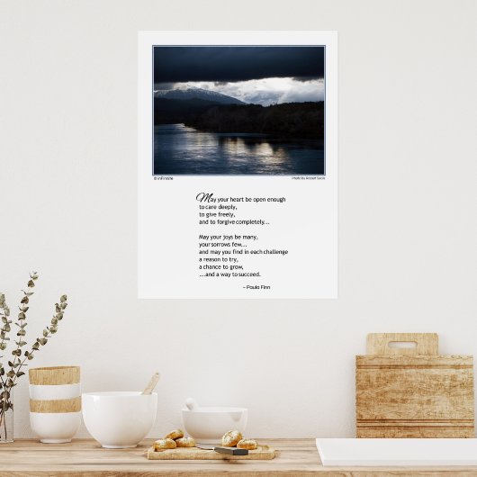 Möge dein Herz offen sein...Poster Poster (Küche)