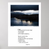 Möge dein Herz offen sein...Poster Poster (Vorne)