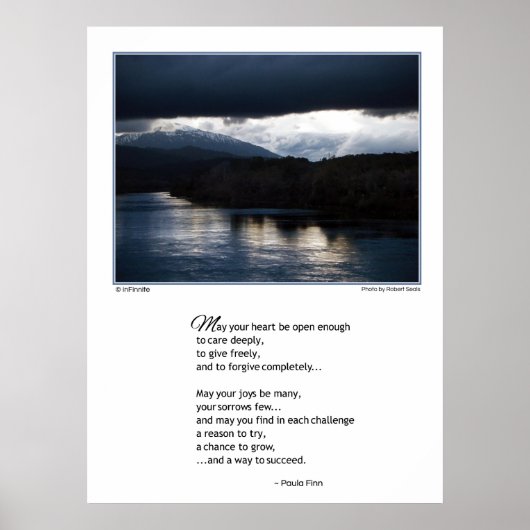 Möge dein Herz offen sein...Poster Poster (Vorne)