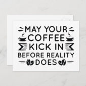 Möge dein Kaffee hereinkommen Postkarte (Vorne/Hinten)