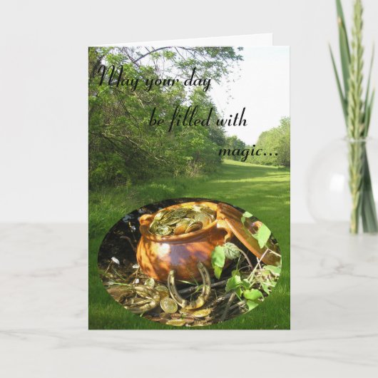 "Möge dein Tag mit Magie erfüllt sein!" Karte (Vorderseite)