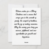 Möge dein Weihnachten sein (Rückseite)