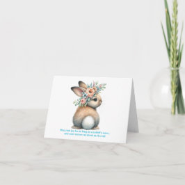 Möge deine Freude so lange sein wie ein Kaninchen  Feiertagskarte