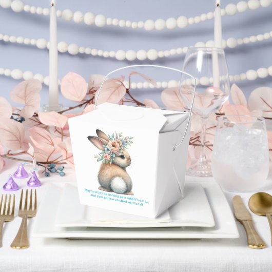 Möge deine Freude so lange sein wie ein Kaninchen Geschenkschachtel (Hochzeit)