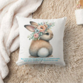 Möge deine Freude so lange sein, wie ein Kaninchen Kissen (Decke)