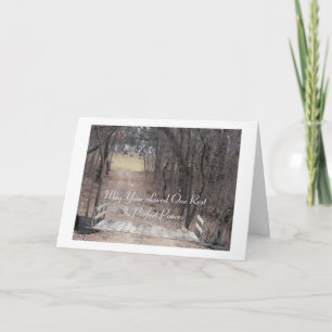 Möge deine liebte eine Erholung in perfektem Fried Karte