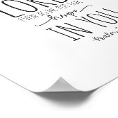 Möge deine unfehlbare Liebe bei uns sein, Psalm 33 Poster (Ecke)