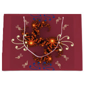 Möge deine Weihnachten fröhlich und hell sein Große Geschenktüte (Vorderseite)