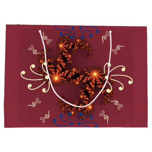 Möge deine Weihnachten fröhlich und hell sein Große Geschenktüte (Rückseite)