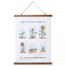 Möge der Blumen Holzbalkendecke Wandteppich