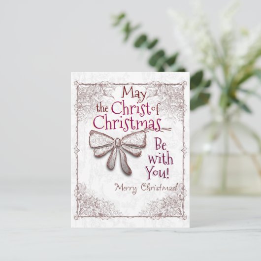Möge der Christus Weihnachten bei dir sein, künstl (Stehend Vorderseite)