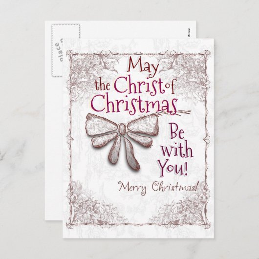 Möge der Christus Weihnachten bei dir sein, künstl (Vorne/Hinten)