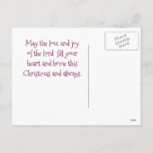 Möge der Christus Weihnachten bei dir sein, künstl (Rückseite)