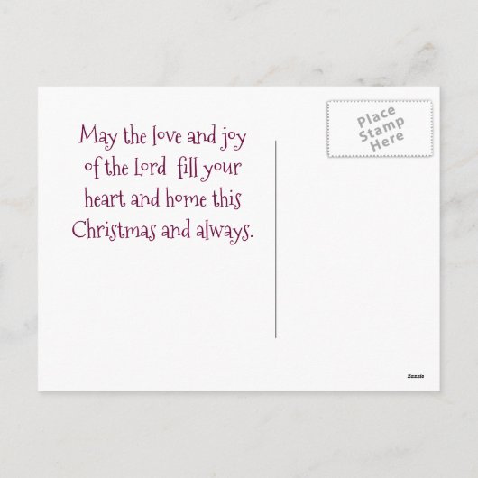 Möge der Christus Weihnachten bei dir sein, künstl (Rückseite)