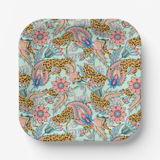 Möge der Dschungel bei dir sein Pappteller (Vorderseite)